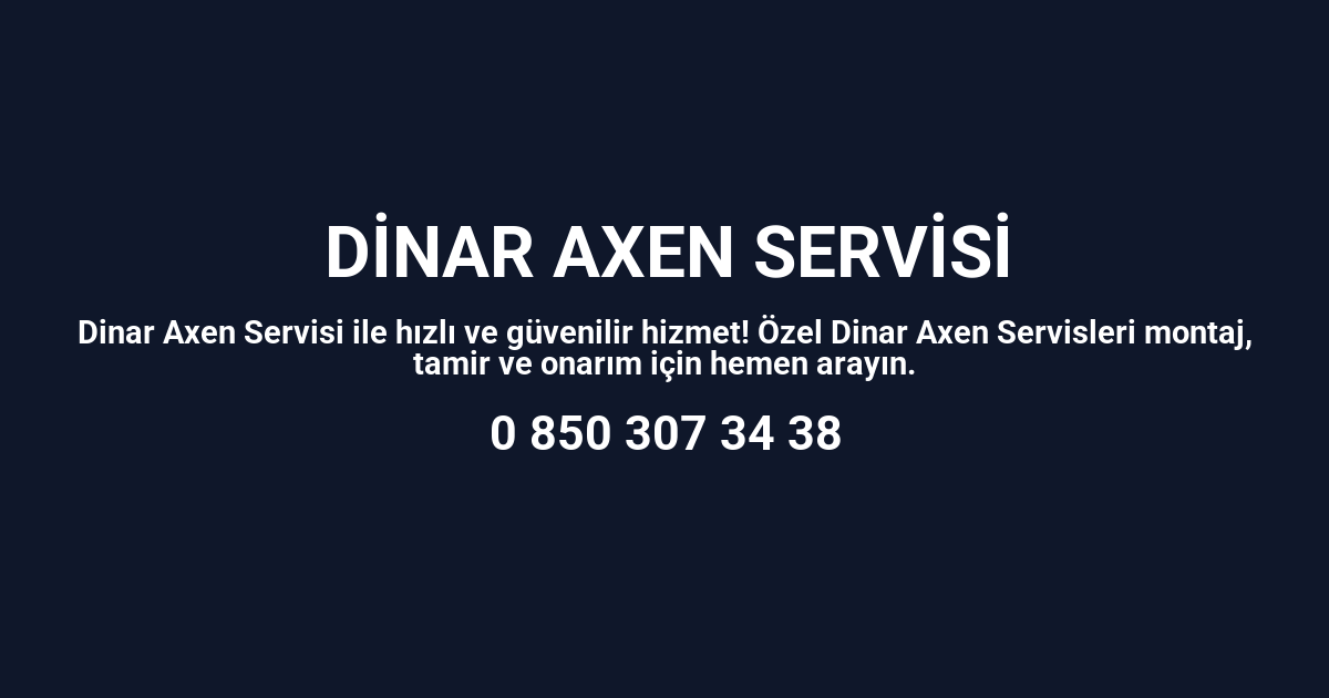 Dinar Axen Servisi